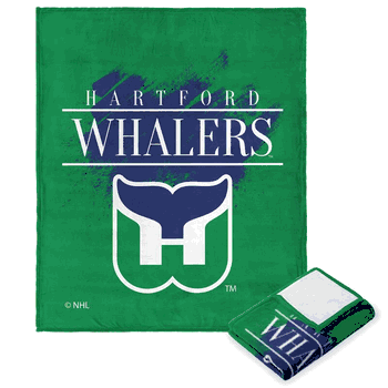NHL Vintage Hockey Hartford Whalers Silk Touch Throw