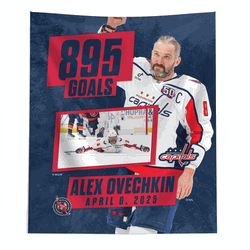 NHL Washington Capitals Alex Ovechkin 895 Goals Photo Printed Wall Hanging 50 x 60 inches