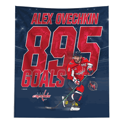 NHL Washington Capitals Alex Ovechkin 895 Goals Printed Wall Hanging 50 x 60 inches