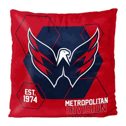 NHL Washington Capitals Connector Double Sided Velvet Pillow 16 x 16 Inches