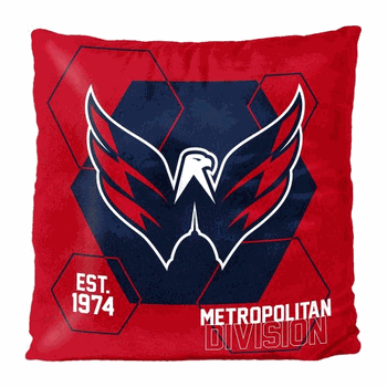 NHL Washington Capitals Connector Double Sided Velvet Pillow 16 x 16 Inches