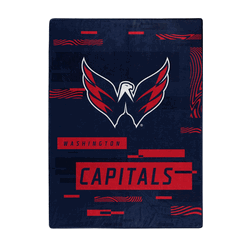 NHL Washington Capitals Digitize Raschel Throw Blanket 60x80Inches
