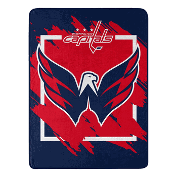 NHL Washington Capitals Dimensional Micro Raschel Throw Blanket 46x60 Inches