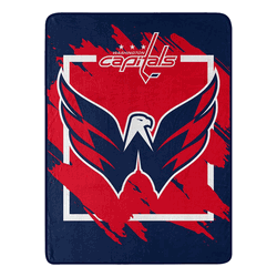 NHL Washington Capitals Dimensional Micro Raschel Throw Blanket 46x60 Inches