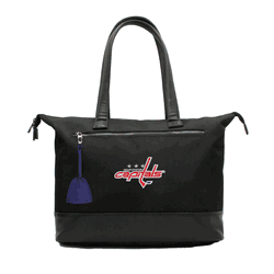 NHL Washington Capitals Laptop Tote Bag with Colored Zipper Pull Accessory
