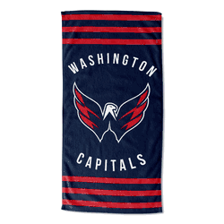 NHL Washington Capitals Stripes Beach Towel