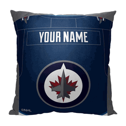 NHL Winnipeg Jets Jersey Personalized Throw Pillow 18x18 Inches