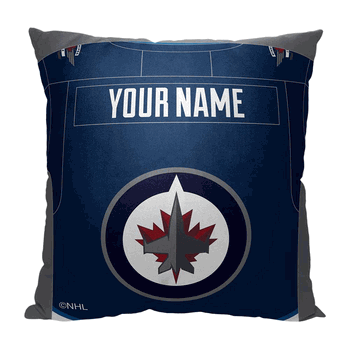 NHL Winnipeg Jets Jersey Personalized Throw Pillow 18x18 Inches