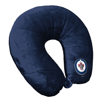 NHL Winnipeg Jets Logo Navy Neck Pillow