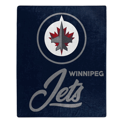 NHL Winnipeg Jets Signature Raschel Throw Blanket 50x60 Inches