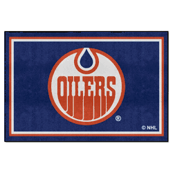 NHLRETRO Edmonton Oilers 5ft. x 8 ft. Plush Area Rug