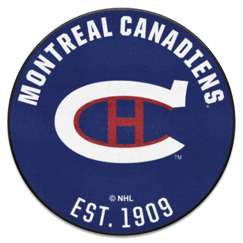 NHLRETRO Montreal Canadiens Roundel Rug - 27in. Diameter