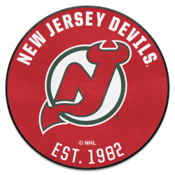 NHLRETRO New Jersey Devils Roundel Rug - 27in. Diameter