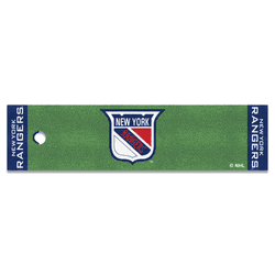 NHLRETRO New York Rangers Putting Green Mat - 1.5ft. x 6ft.
