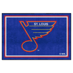 NHLRETRO St. Louis Blues 5ft. x 8 ft. Plush Area Rug