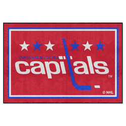 NHLRETRO Washington Capitals 5ft. x 8 ft. Plush Area Rug