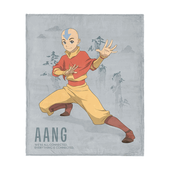 Nickelodeon Avatar: The Last Airbender Aang Connected Silk Touch Throw Blanket 50x60 inches