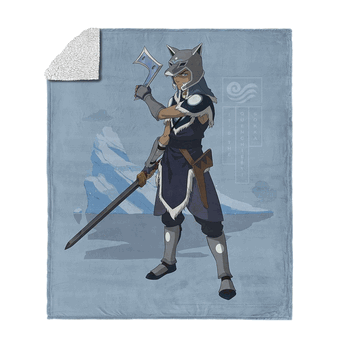 Nickelodeon Avatar: The Last Airbender Sokka Boomerang Silk Touch Sherpa Throw Blanket 50x60 inches
