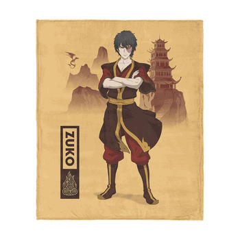 Nickelodeon Avatar: The Last Airbender Temple Zuko Silk Touch Throw Blanket 50x60 inches