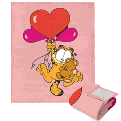 Nickelodeon Garfield Fly Away Silk Touch Sherpa Throw 50x60 Inches