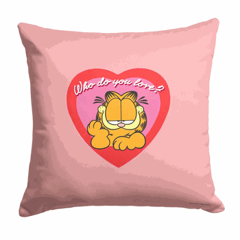 Nickelodeon Garfield Garf Love Throw Pillow 18x18 Inches