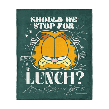 Nickelodeon Garfield Stop For Lunch Silk Touch Throw 50x60 Inches