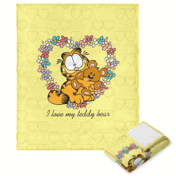 Nickelodeon Garfield Teddy Bear Silk Touch Throw 50x60 Inches