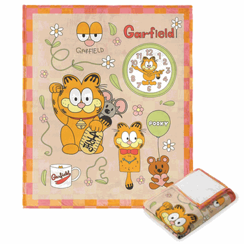 Nickelodeon Garfield What Time Is It Silk Touch Throw 50x60 Inches
