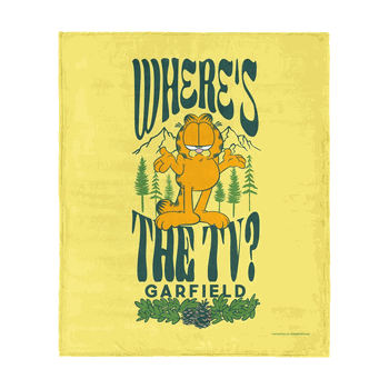 Nickelodeon Garfield Where's the TV Silk Touch Throw 50x60 Inches
