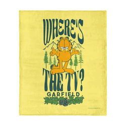 Nickelodeon Garfield Where's the TV Silk Touch Throw 50x60 Inches