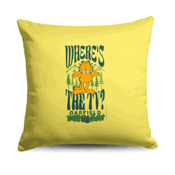 Nickelodeon Garfield Where's the TV Throw Pillow 18X18 Inches