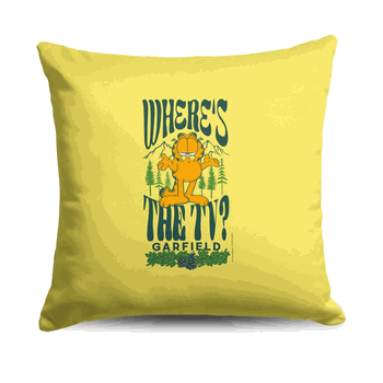 Nickelodeon Garfield Where's the TV Throw Pillow 18X18 Inches