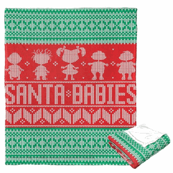 Nickelodeon Nick Rewind Rugrats Santa Babies Silk Touch Throw 50x60 Inches