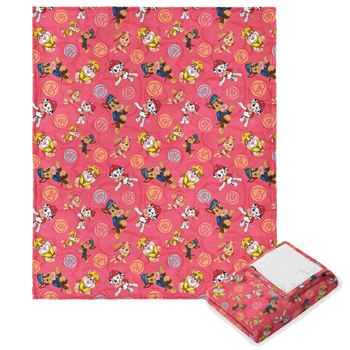 Nickelodeon Paw Patrol Paws N Kisses Silk Touch Throw 50x60 Inches