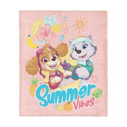 Nickelodeon Paw Patrol Summer Vibes Silk Touch Throw Blanket 40x50 inches
