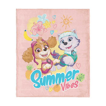 Nickelodeon Paw Patrol Summer Vibes Silk Touch Throw Blanket 50x60 inches