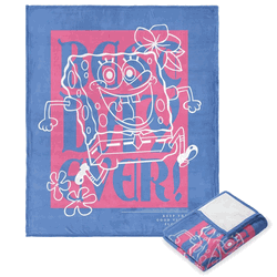 Nickelodeon Spongebob Squarepants Best Day Ever Silk Touch Throw 50x60 Inches