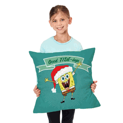 Nickelodeon Spongebob Squarepants Good Tide-ings Throw Pillow 18x18 Inches
