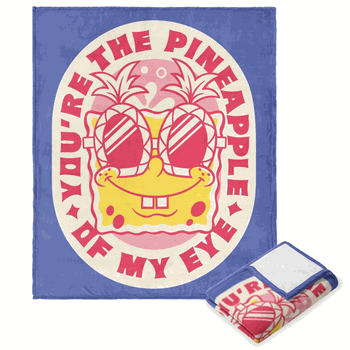 Nickelodeon Spongebob Squarepants Pineapple of my Eye Silk Touch Throw 50x60 Inches