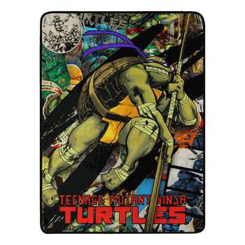 Nickelodeon Teenage Mutant Ninja Turtles Dashing Donnie Micro Raschel Throw Blanket 46x60 Inches