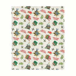 Nickelodeon Teenage Mutant Ninja Turtles Green Greetings Silk Touch Throw Blanket 50x60 inches