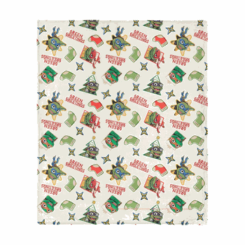 Nickelodeon Teenage Mutant Ninja Turtles Green Greetings Silk Touch Throw Blanket 50x60 inches