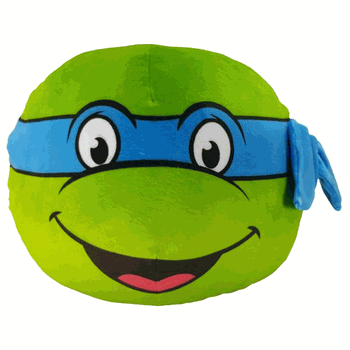 Nickelodeon Teenage Mutant Ninja Turtles Leo Blue Round Cloud Pillow 11 Inches