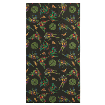 Nickelodeon Teenage Mutant Ninja Turtles Pizza Pattern Beach Towel 30x60 inches