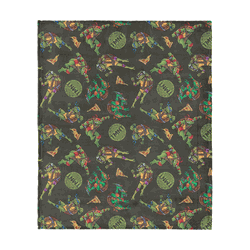 Nickelodeon Teenage Mutant Ninja Turtles Pizza Pattern Silk Touch Throw Blanket 40x50 inches