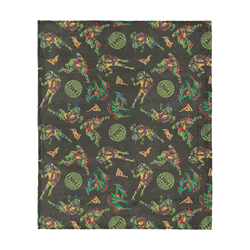 Nickelodeon Teenage Mutant Ninja Turtles Pizza Pattern Silk Touch Throw Blanket 50x60 inches