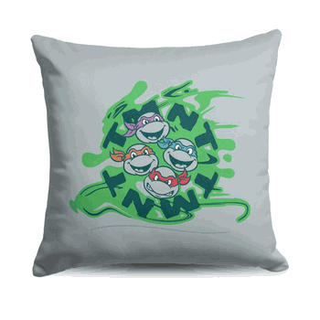 Nickelodeon Teenage Mutant Ninja Turtles Turtle Paint Splatter Throw Pillow 18x18 inches
