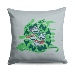 Nickelodeon Teenage Mutant Ninja Turtles Turtle Paint Splatter Throw Pillow 18x18 inches