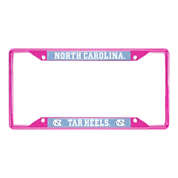 North Carolina Pink Metal License Plate Frame - 6.25"x12.25"