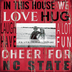 North Carolina State Wolfpack 10x10 In This House Frame